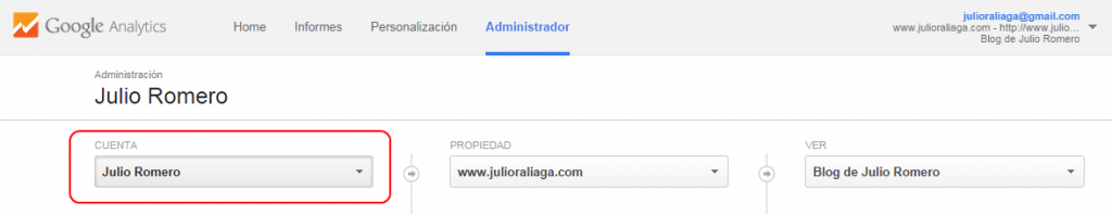 crear cuenta google analytics